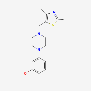 1-[(2,4-Dimethyl-1,3-thiazol-5-yl)methyl]-4-(3-methoxyphenyl)piperazine