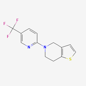 2-{4H,5H,6H,7H-thieno[3,2-c]pyridin-5-yl}-5-(trifluoromethyl)pyridine