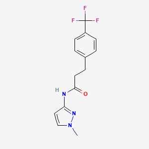 N-(1-methyl-1H-pyrazol-3-yl)-3-[4-(trifluoromethyl)phenyl]propanamide