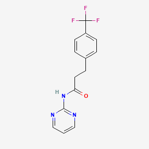 N-(pyrimidin-2-yl)-3-[4-(trifluoromethyl)phenyl]propanamide