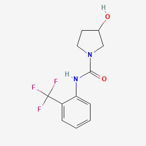 3-hydroxy-N-[2-(trifluoromethyl)phenyl]pyrrolidine-1-carboxamide