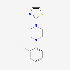 molecular formula C13H14FN3S B12240512 1-(2-Fluorophenyl)-4-(1,3-thiazol-2-yl)piperazine 