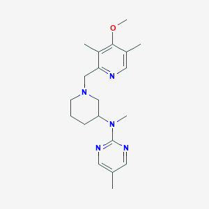 N-{1-[(4-methoxy-3,5-dimethylpyridin-2-yl)methyl]piperidin-3-yl}-N,5-dimethylpyrimidin-2-amine