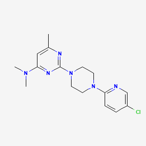 2-[4-(5-chloropyridin-2-yl)piperazin-1-yl]-N,N,6-trimethylpyrimidin-4-amine