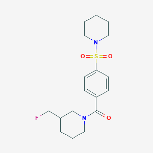 3-(Fluoromethyl)-1-[4-(piperidine-1-sulfonyl)benzoyl]piperidine