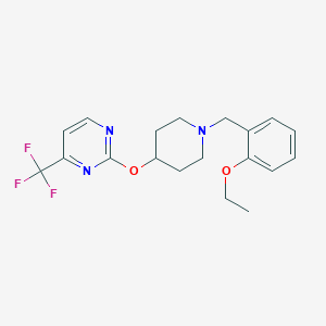 2-({1-[(2-Ethoxyphenyl)methyl]piperidin-4-yl}oxy)-4-(trifluoromethyl)pyrimidine