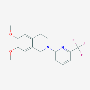 6,7-Dimethoxy-2-[6-(trifluoromethyl)pyridin-2-yl]-1,2,3,4-tetrahydroisoquinoline