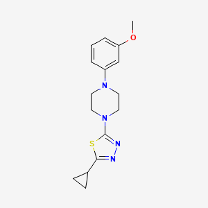 1-(5-Cyclopropyl-1,3,4-thiadiazol-2-yl)-4-(3-methoxyphenyl)piperazine