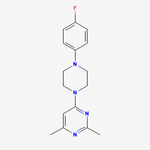 4-[4-(4-Fluorophenyl)piperazin-1-yl]-2,6-dimethylpyrimidine