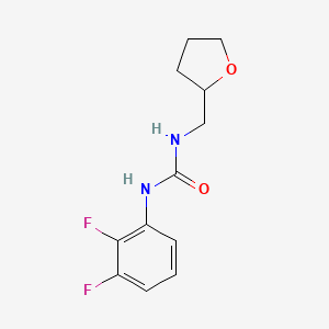 molecular formula C12H14F2N2O2 B12240595 1-(2,3-Difluorophenyl)-3-[(oxolan-2-yl)methyl]urea 