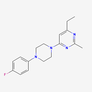 4-Ethyl-6-[4-(4-fluorophenyl)piperazin-1-yl]-2-methylpyrimidine