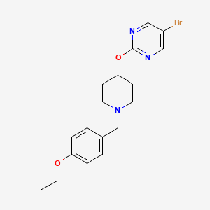 5-Bromo-2-({1-[(4-ethoxyphenyl)methyl]piperidin-4-yl}oxy)pyrimidine