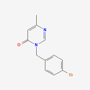 3-[(4-Bromophenyl)methyl]-6-methyl-3,4-dihydropyrimidin-4-one