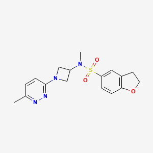 N-methyl-N-[1-(6-methylpyridazin-3-yl)azetidin-3-yl]-2,3-dihydro-1-benzofuran-5-sulfonamide