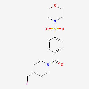 4-{4-[4-(Fluoromethyl)piperidine-1-carbonyl]benzenesulfonyl}morpholine