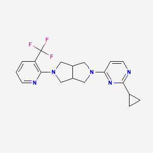 2-Cyclopropyl-4-{5-[3-(trifluoromethyl)pyridin-2-yl]-octahydropyrrolo[3,4-c]pyrrol-2-yl}pyrimidine