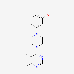 4-[4-(3-Methoxyphenyl)piperazin-1-yl]-5,6-dimethylpyrimidine