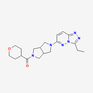 2-{3-Ethyl-[1,2,4]triazolo[4,3-b]pyridazin-6-yl}-5-(oxane-4-carbonyl)-octahydropyrrolo[3,4-c]pyrrole