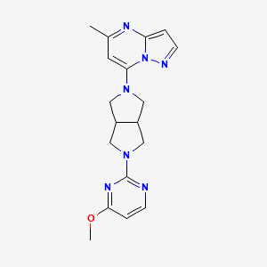 4-Methoxy-2-(5-{5-methylpyrazolo[1,5-a]pyrimidin-7-yl}-octahydropyrrolo[3,4-c]pyrrol-2-yl)pyrimidine