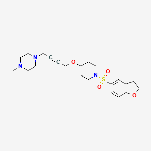 1-(4-{[1-(2,3-Dihydro-1-benzofuran-5-sulfonyl)piperidin-4-yl]oxy}but-2-yn-1-yl)-4-methylpiperazine