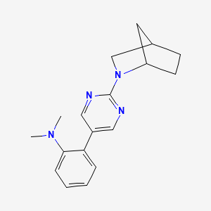 2-(2-{2-azabicyclo[2.2.1]heptan-2-yl}pyrimidin-5-yl)-N,N-dimethylaniline