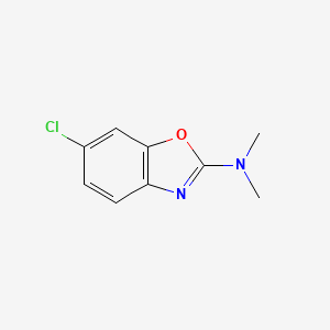 molecular formula C9H9ClN2O B12240747 6-chloro-N,N-dimethyl-1,3-benzoxazol-2-amine 