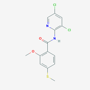 N-(3,5-dichloro-2-pyridinyl)-2-methoxy-4-(methylthio)benzamide