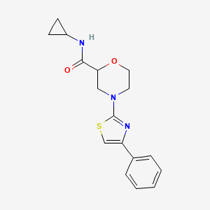 N-cyclopropyl-4-(4-phenyl-1,3-thiazol-2-yl)morpholine-2-carboxamide