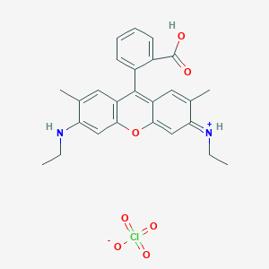 molecular formula C26H27ClN2O7 B1224084 高氯酸若丹明 19 CAS No. 62669-66-3