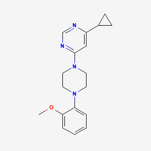 4-Cyclopropyl-6-[4-(2-methoxyphenyl)piperazin-1-yl]pyrimidine