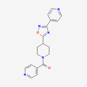 4-{5-[1-(Pyridine-4-carbonyl)piperidin-4-yl]-1,2,4-oxadiazol-3-yl}pyridine