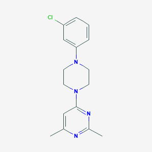 4-[4-(3-Chlorophenyl)piperazin-1-yl]-2,6-dimethylpyrimidine