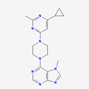 6-[4-(6-cyclopropyl-2-methylpyrimidin-4-yl)piperazin-1-yl]-7-methyl-7H-purine