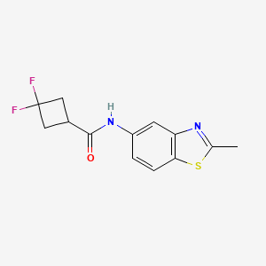 3,3-difluoro-N-(2-methyl-1,3-benzothiazol-5-yl)cyclobutane-1-carboxamide