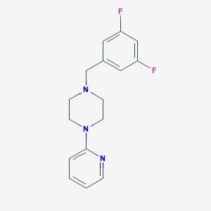 1-[(3,5-Difluorophenyl)methyl]-4-(pyridin-2-yl)piperazine