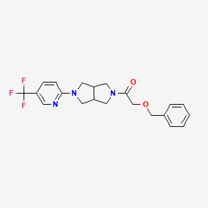 2-(Benzyloxy)-1-{5-[5-(trifluoromethyl)pyridin-2-yl]-octahydropyrrolo[3,4-c]pyrrol-2-yl}ethan-1-one