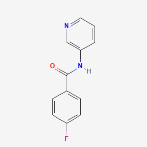 molecular formula C12H9FN2O B1224098 4-fluoro-N-(3-pyridinyl)benzamide 