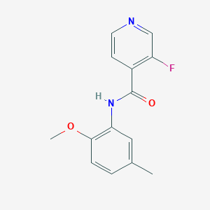 molecular formula C14H13FN2O2 B12240984 3-fluoro-N-(2-methoxy-5-methylphenyl)pyridine-4-carboxamide 