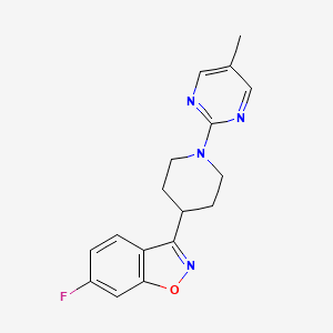 6-Fluoro-3-[1-(5-methylpyrimidin-2-yl)piperidin-4-yl]-1,2-benzoxazole