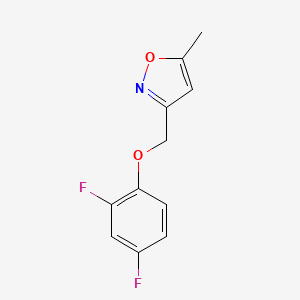 3-[(2,4-Difluorophenoxy)methyl]-5-methyl-1,2-oxazole