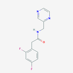 2-(2,4-difluorophenyl)-N-[(pyrazin-2-yl)methyl]acetamide