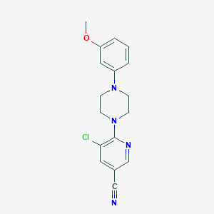 5-Chloro-6-[4-(3-methoxyphenyl)piperazin-1-yl]pyridine-3-carbonitrile