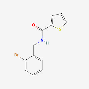 molecular formula C12H10BrNOS B1224102 N-[(2-bromophenyl)methyl]-2-thiophenecarboxamide 