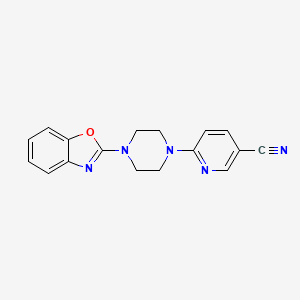 6-[4-(1,3-Benzoxazol-2-yl)piperazin-1-yl]pyridine-3-carbonitrile