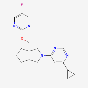 4-(3a-{[(5-Fluoropyrimidin-2-yl)oxy]methyl}-octahydrocyclopenta[c]pyrrol-2-yl)-6-cyclopropylpyrimidine