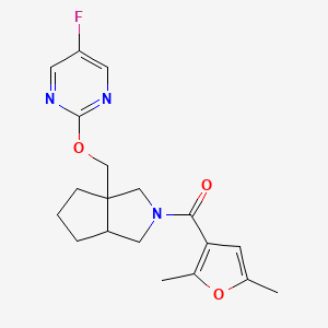 2-{[2-(2,5-Dimethylfuran-3-carbonyl)-octahydrocyclopenta[c]pyrrol-3a-yl]methoxy}-5-fluoropyrimidine