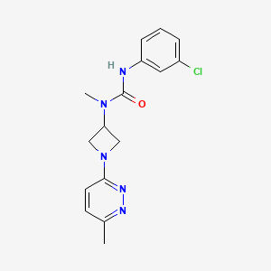 1-(3-Chlorophenyl)-3-methyl-3-[1-(6-methylpyridazin-3-yl)azetidin-3-yl]urea