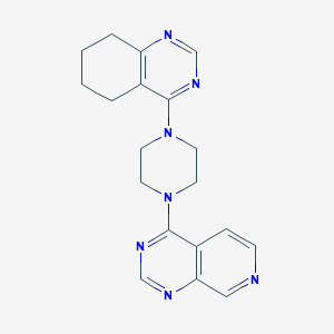 4-(4-{Pyrido[3,4-d]pyrimidin-4-yl}piperazin-1-yl)-5,6,7,8-tetrahydroquinazoline