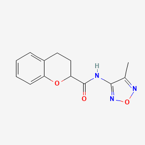 N-(4-methyl-1,2,5-oxadiazol-3-yl)-3,4-dihydro-2H-1-benzopyran-2-carboxamide