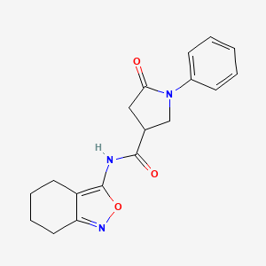 5-oxo-1-phenyl-N-(4,5,6,7-tetrahydro-2,1-benzoxazol-3-yl)pyrrolidine-3-carboxamide